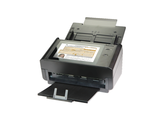 Avision AN360W scanner side view left